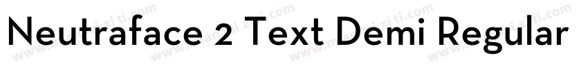 Neutraface 2 Text Demi Regular字体转换